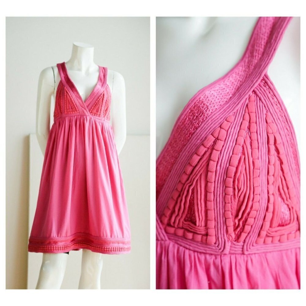 ADAM by Adam Lippes Cotton Silk Embellished Mini